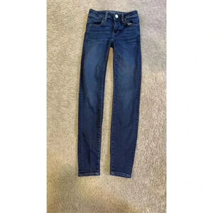 American Eagle Women's Verdugo Crop Skinny Jeans Blue Size 25